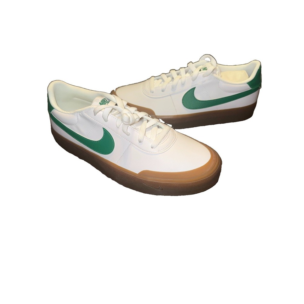 Nike Court Shot Mens 9.5 Womens 11 White Malachite Green Gum FQ8146-109 New